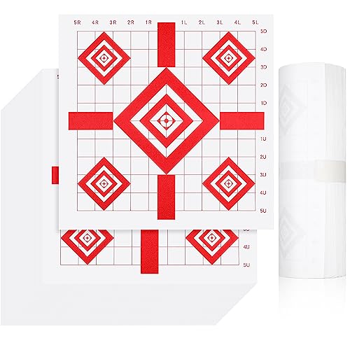 200 Sheets Paper Shooting Targets 12 x 12 Inch Sight in Paper Targets Rifle Targets for Range Shooting Shooters for Gun Pistol R