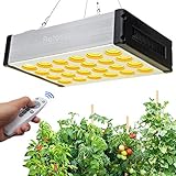 【Daisy Chain & Verbindungsdesign】-Das mitgelieferte Netzkabel kann nicht nur für die Wandsteckdose verwendet werden, sondern auch für die Daisy Chain-Verbindung. Und bitte beachten Sie, dass Sie sie bis zu 4 Stück Pflanzenlampe für eine Steckdose für die Sicherheit wachsen lassen können. Die pflanzenlampe paket: 1* Grow Lampe, 1 * netzkabel, 1 * hängen kit, 1* fernbedienung