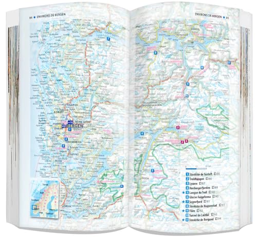 Norvège du Sud. Oslo, Bergen, Stavanger: Avec une carte laminée 1/1 000 000