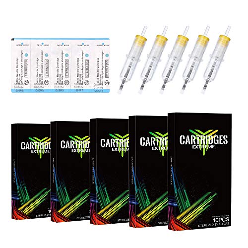 Dragonhawk Extreme Cartridges Disposable Tattoo Needles Mixed Sizes (RL+RS+M1)