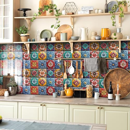 VIRANDA 12Pcs Tile Decals Peel and Stick Backsplash 5.91x5.91 inch by VIRANDA - Used condition - Image 3