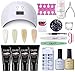 Produktbild Elite99 Schnell Aufbau Gel Set, 4 Farbe Nagelverlängerung UV LED Gel Nagelset, Quick Extension Building Set Nageldesign Poly Gel Set001
