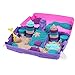 Kinetic Sand, Mermaid Palace Playset with 2.06lbs Play Sand (Neon Purple, Shimmer Teal & Beach), Tools & Folding Sandbox, Sensory Toys for Kids