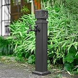 Wassersäule für den Außenbereich mit Kupferhahn und Spritzpistole, Bodenmontierter Brunnen für...