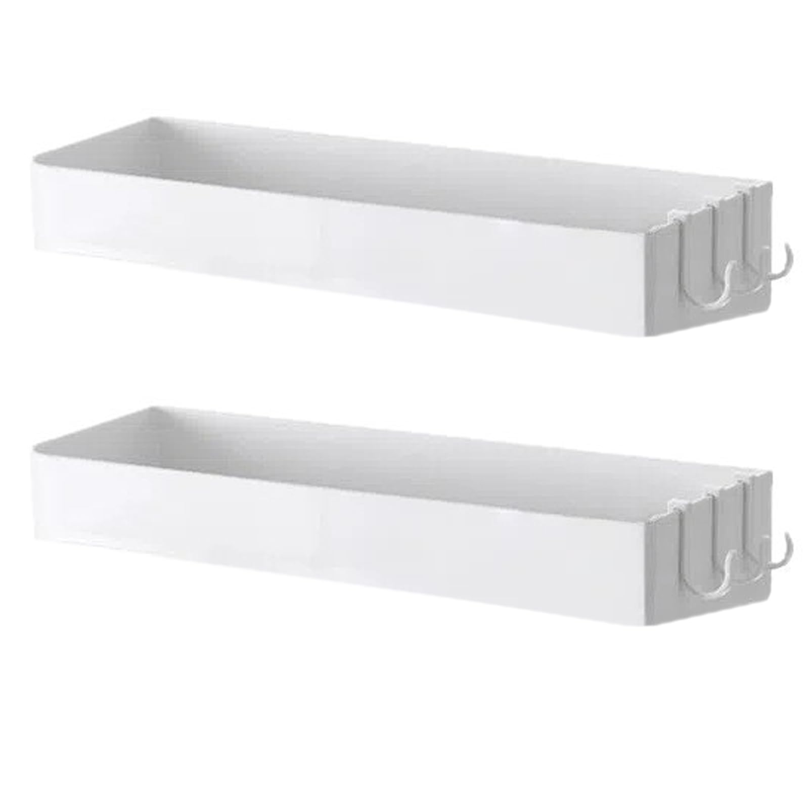 Mensola Bagno Doccia Autoadesiva, Porta Shampoo Senza Foratura, 40x11x6 cm, Carico 5 kg, Bianco, Adatto Cucina, Bagno