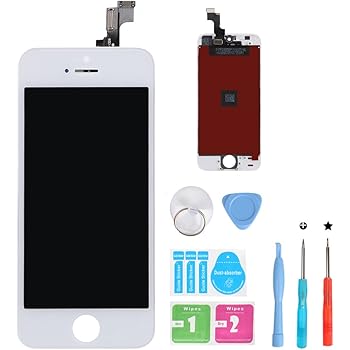 Amazon Com Hsx Z Screen Replacement For Iphone 5s White 3d Touch Screen Lcd Digitizer Replacement Frame Display Assembly Set With Repair Tool Kits