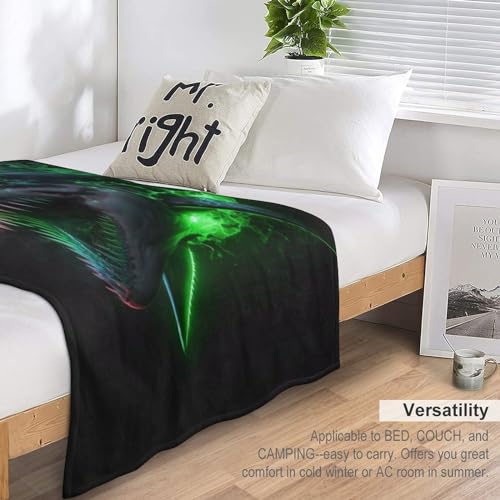 Manta de tiburón de franela para sofá cama de 150x200 cm extrasuave 7