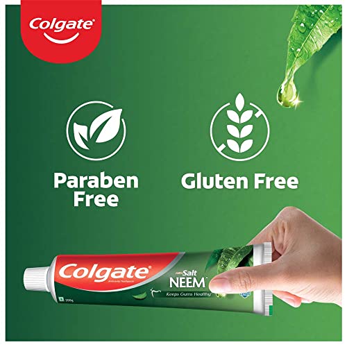 Image of Colgate Active Salt Neem Toothpaste, Germ Fighting Toothpaste For Healthy, Tight Gums, Oral Care 200G