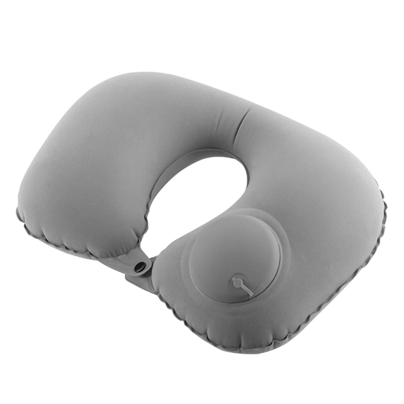 YShiuoL Neck Pillow Inflatable Travel Neck Pillow U-Shape Car Head Rest Air Support Nap Cushion for Office(Grey)