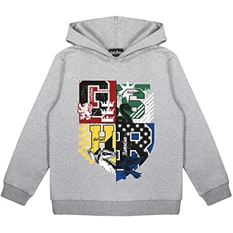 Sudadera con Capucha Harry Potter Hogwarts Casa Crestas para Niños Cover