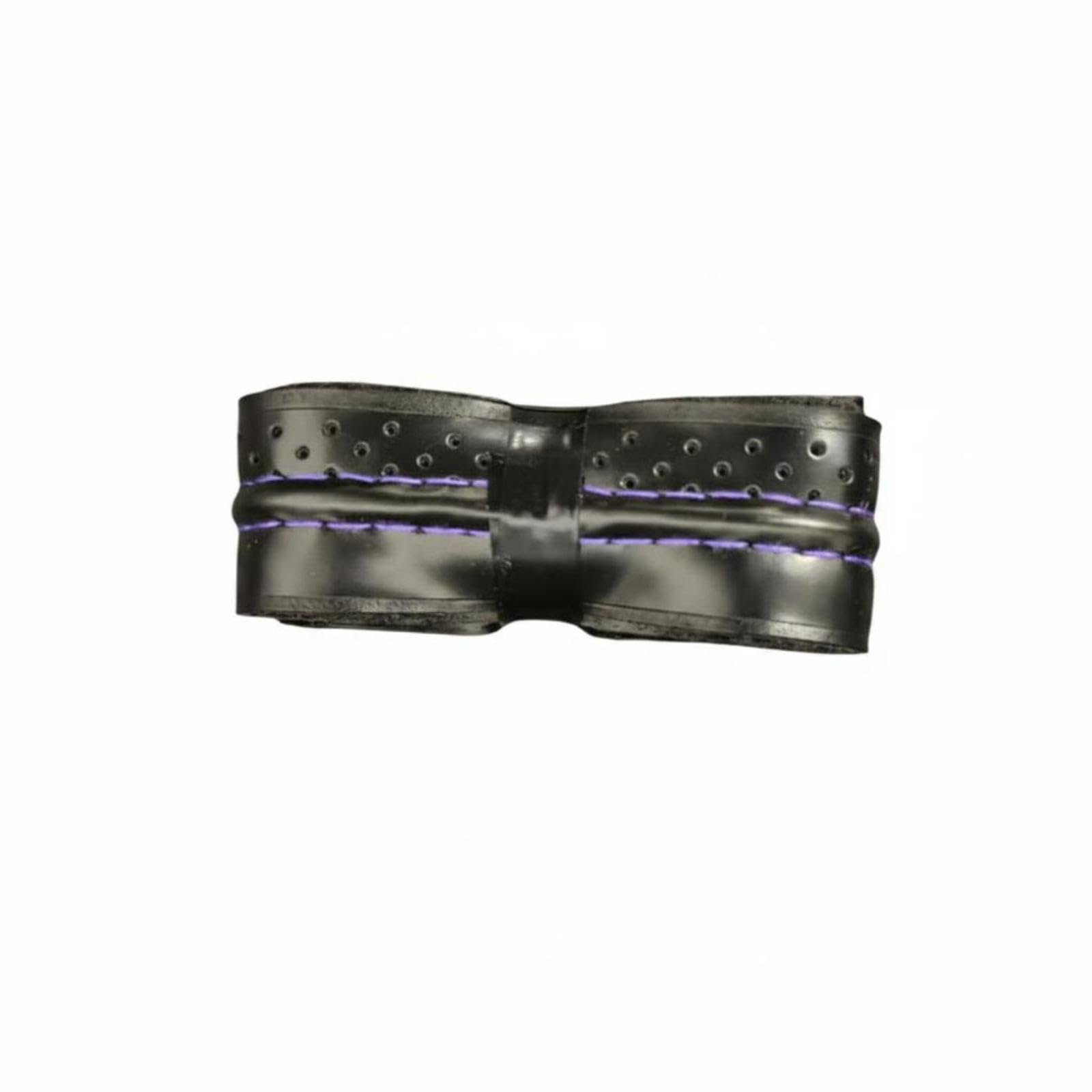 Perforated Handle Wrap Flexible Sweat Absorbing Smooth Surface Tennis Handle Wrap Black Leather Purple-image-49