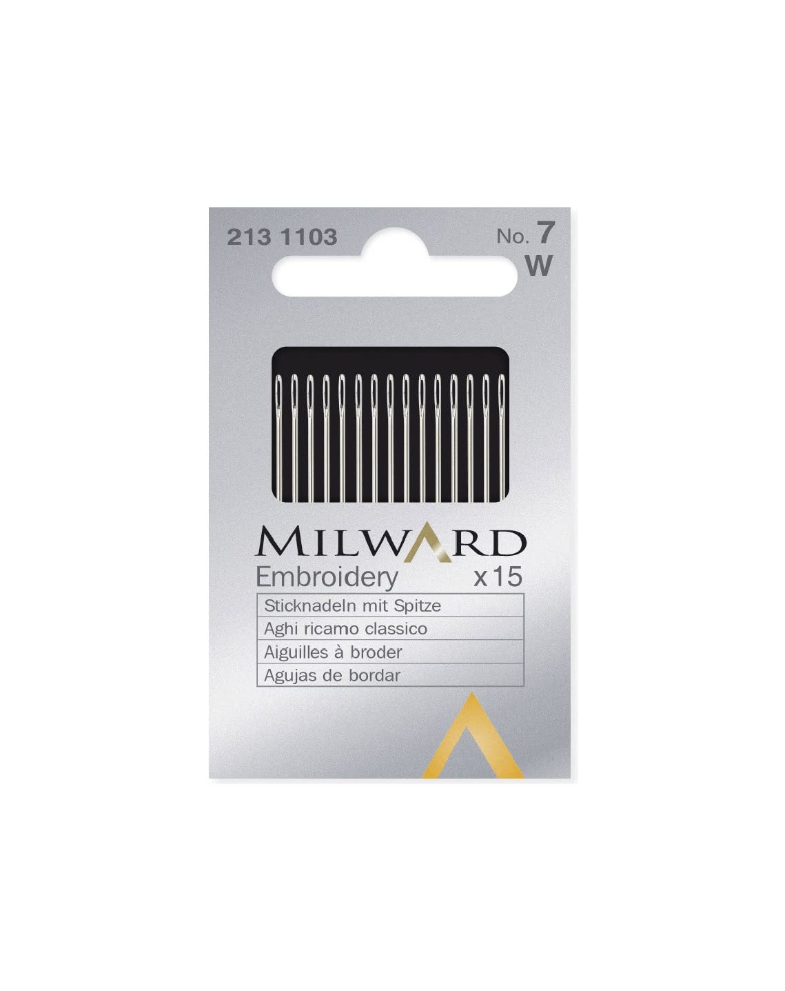 Milward 2131103 Hard Haberdashery, Steel, Silver, No. 7
