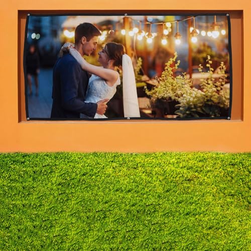 Tela de proyección de poliéster para películas al aire libre miniatura 6