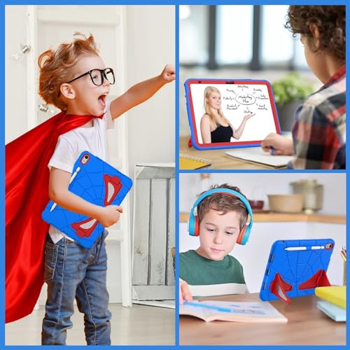 Coque iPad 10e génération antichoc WESZZ avec coins renforcés bleu - 7