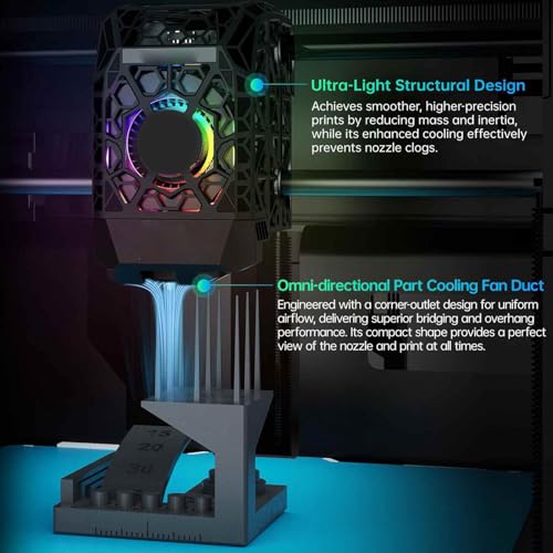 Conduit de ventilation creux pour cache tête impression 3D P1S