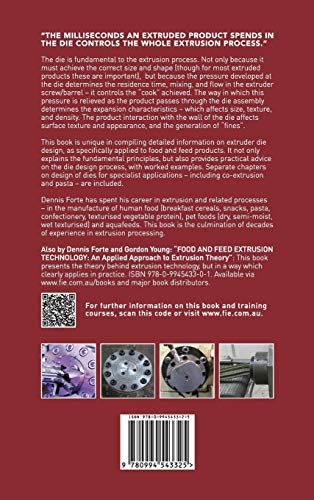 The Design of Food Extrusion Dies