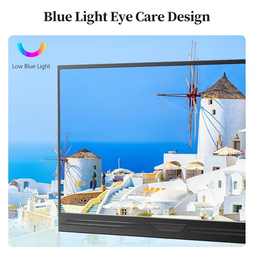 Image of Veout 13.3 inch 1080p Portable Monitor Slim Lightweight HDR Travel Small HDMI Display with Kickstand for Laptop PC /Mac /Phone /Xbox Switch /PS4