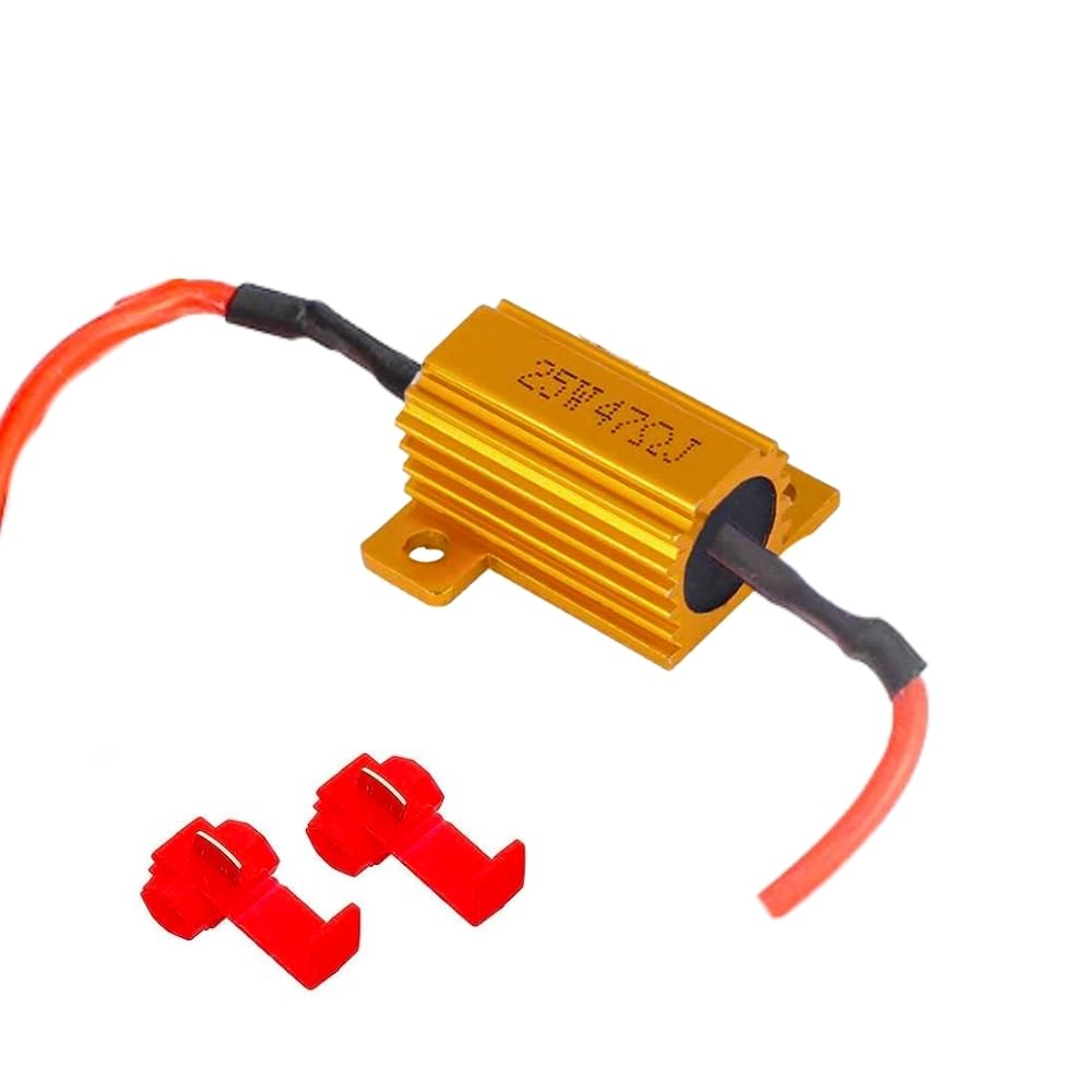 Durvient.com® 12V 25 Watt LED Load Resistor 6 Ohm Fix LED Turn Signal Fast Blink Hyperflash Correction (Pack of 1)-image-8