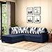 Sleepify Elegant 5 Seater Fabric Corner LHS L Shape Sofa Set (Blue)