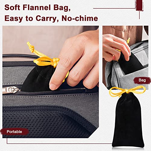 Learay 2Pcs Wooden Baoding Balls, Chinese Health Exercise Massage Balls With Carry Pouch For Stress Relief Hand Exercise Balls/Rosewood #TOP3