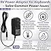 2-Pack 9V Power Adapter Compatible with Casio Keyboard AD-5, AD-5MU, WK-110, WK-200, LK-100, LK-220, CTK-496, CTK-573, CTK-700,CTK-710,CTK-720,CTK-2100 and More, 6.5ft Cord
