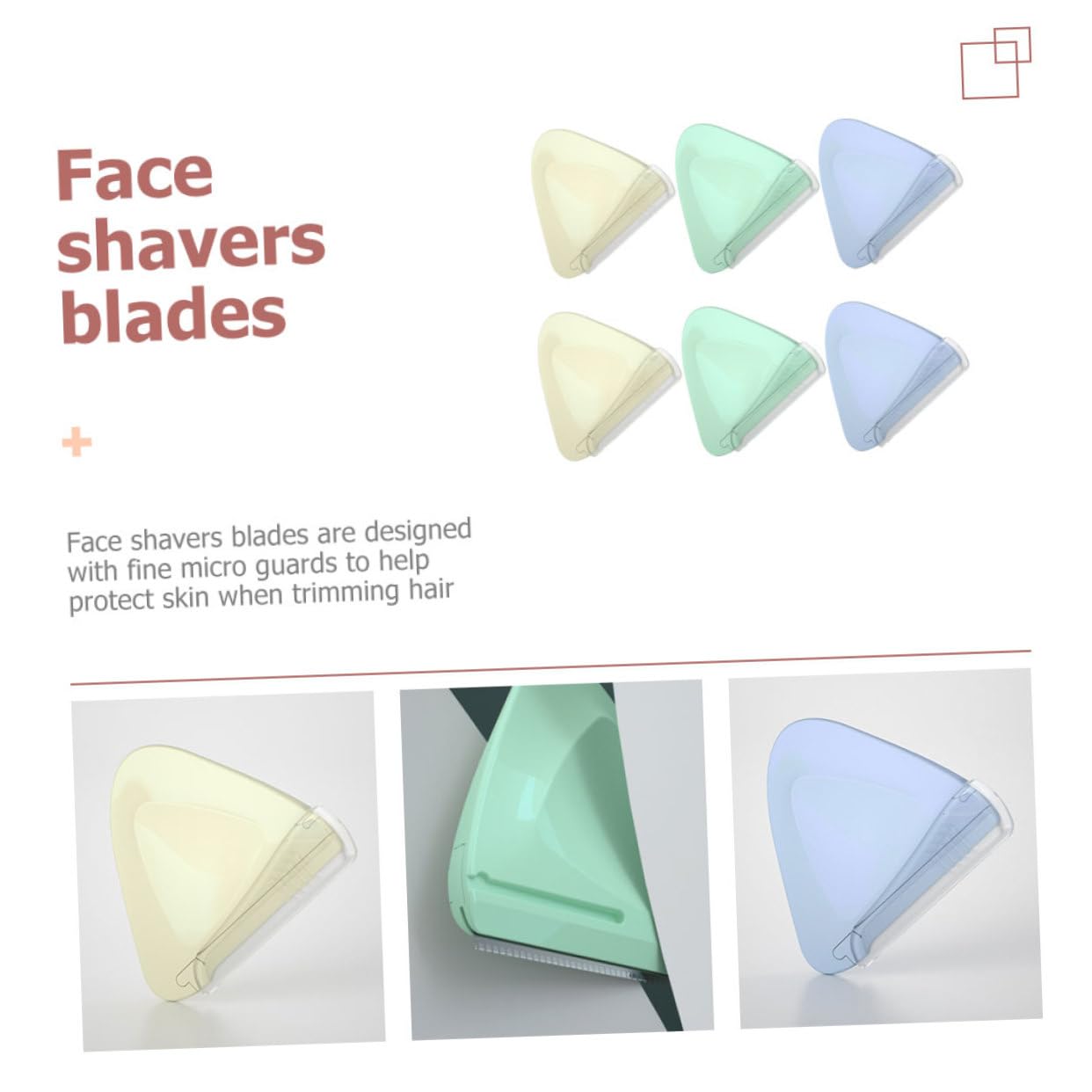 30 Stck. Teiliges Augenbrauen Trimmer Mikro Rasierer für Gesichtshaarentfernung Tragbar Perlenweiß Grün und Lila für Präzises Augenbrauen Shaping und Reisen