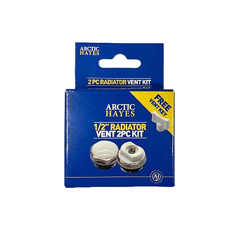 Radiator Air Vent and Blanking Plug Set, 12.7mm, 2-Piece Kit