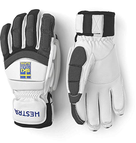 Hestra Race Grippen GS Glove - Off White/Natural Yellow | 5