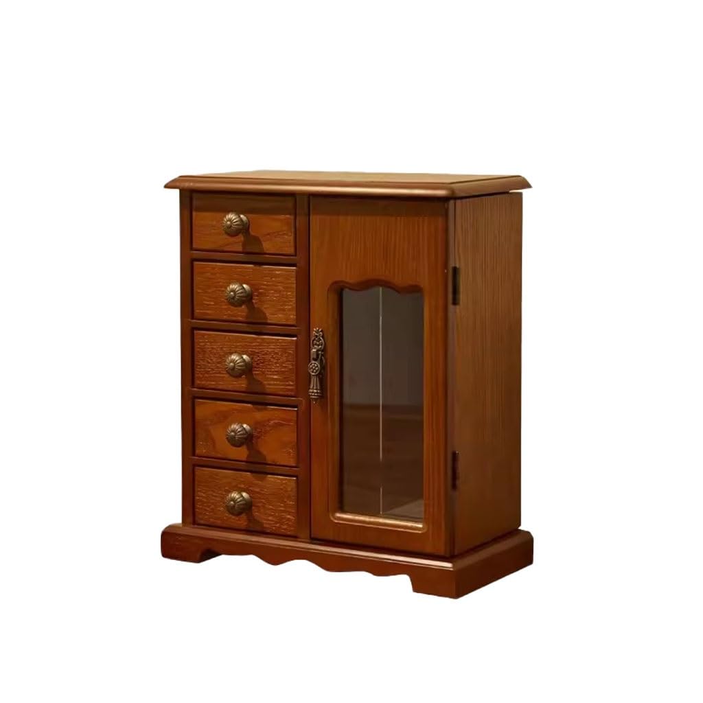 ENGENDER Jewelry Organizer Multi-layer Drawer Jewelry Cabinet Earrings Necklace Earrings Jewelry Hand Jewelry Storage Box Retro Jewelry Box Jewelry Box