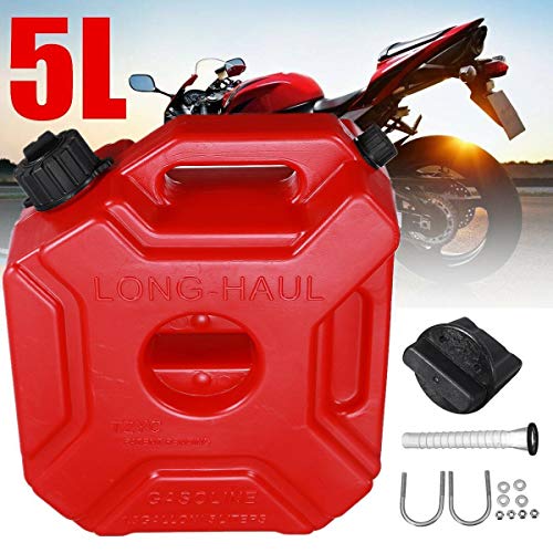 Fuel tank Portable Jerry Can Gas Fuel Tank Plastic Petrol Car Gokart Spare Container Gasoline Petrol Tanks Canister ATV UTV Motorcycle For storing oil (Color : Red)