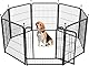 fxw Rollick Welpenauslauf für Hof, Wohnmobil-Camping, 80cm 8 Paneele für Kleine und Mittlere Hunde│Patentiert