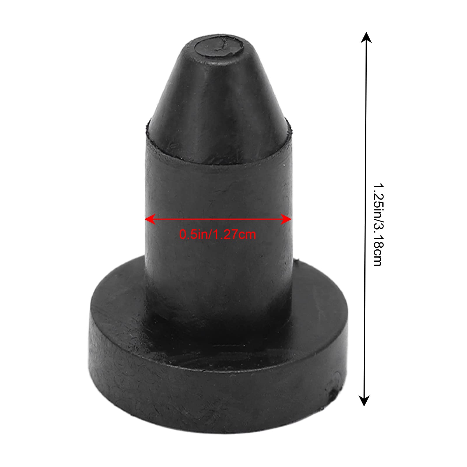 Lot De 10 Bouchons De Vidange En Caoutchouc Yuntop – Pour Kayak, Canoë, Bateau, Diamètre 1,27 Cm, Noir, Faciles à Poser