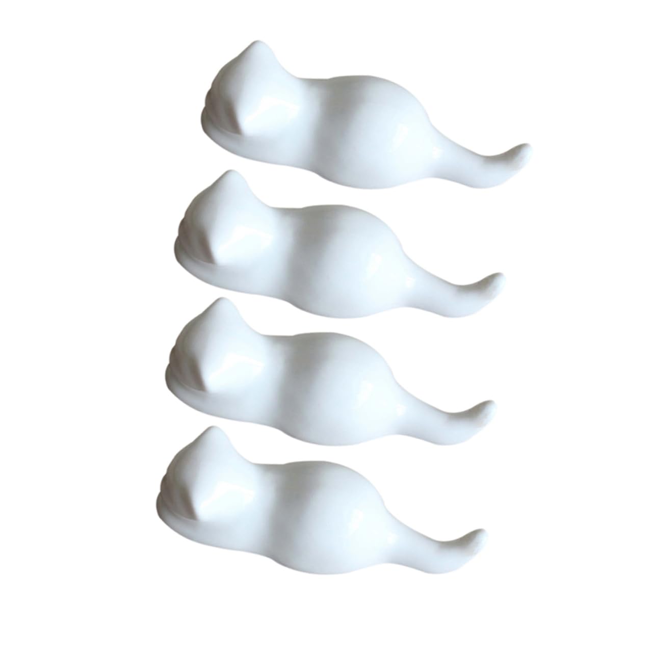 Repose-Baguettes, Supports à Baguettes pour Restaurant, cuillères en céramique, Lot de 4 Multicolores, 9 x 5 x 2 cm