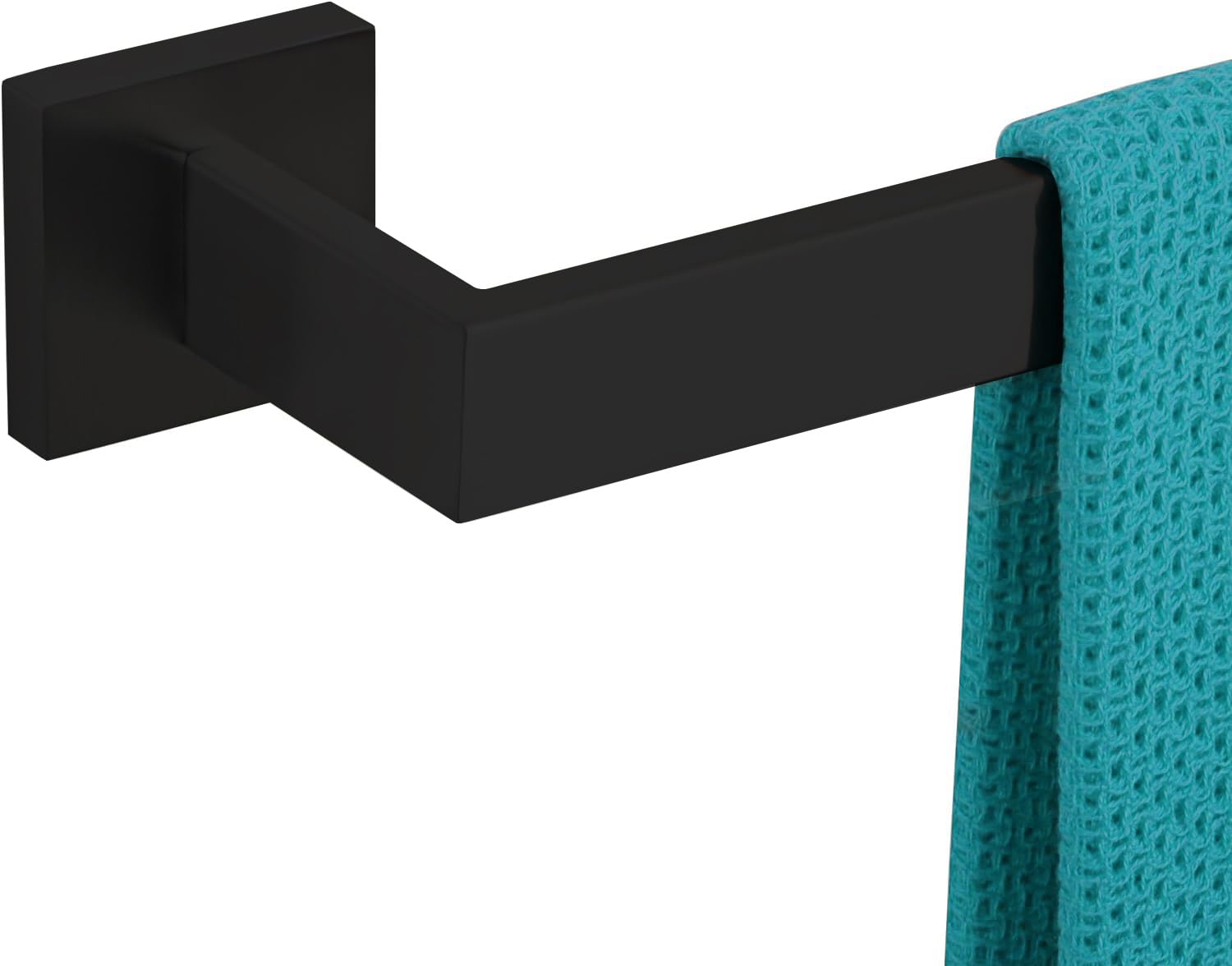 28 Inch Towel Bar for Bathrooms 12/16/24/28/32/36 Inch Stainless Steel 304 Matte Black Towel Holder Modern Square Towel Rod Rustproof Wall Mount (Matte Black, 28 Inch)