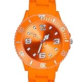 Marke: Taffstyle. 1 Stück. Material: Silikon + Kunststoffgehäuse. Gehäusedurchmesser: 34mm, 39mm , 43mm, Kinderuhr 34mm, Herren Extra Big 48mm. Länge: 230 mm. Farbe: Schwarz, Weiß, Rot, Pink, Rosa, Blau, Lila, Braun, Grün, Gelb, Orange, Olivgrün, Grau, Dunkelgrün, Marineblau, Purpur, Flieder, Melone, Alt Lila, Brombeere, Himmelblau, Ocker. Uhrwerk: Analoges Quarzuhrwerk. Verschluß: Dornschließe. Wasserschutz: Spritzwassergeschützt. Krone: nach links dreh- und rastbare Lünette