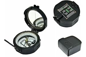 100% Working Geological Brass Navigational Pocket Transit Compass with Leather Case