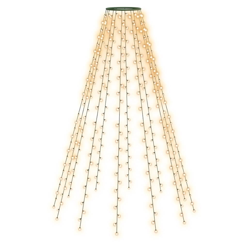Siatka świetlna na choinkę z 210 diodami LED, 210 cm, łańcuch świetlny LED na ozdoby choinkowe, ciepłe białe światło, do użytku wewnątrz i na zewnątrz, oświetlenie dekoracyjne na Boże Narodzenie