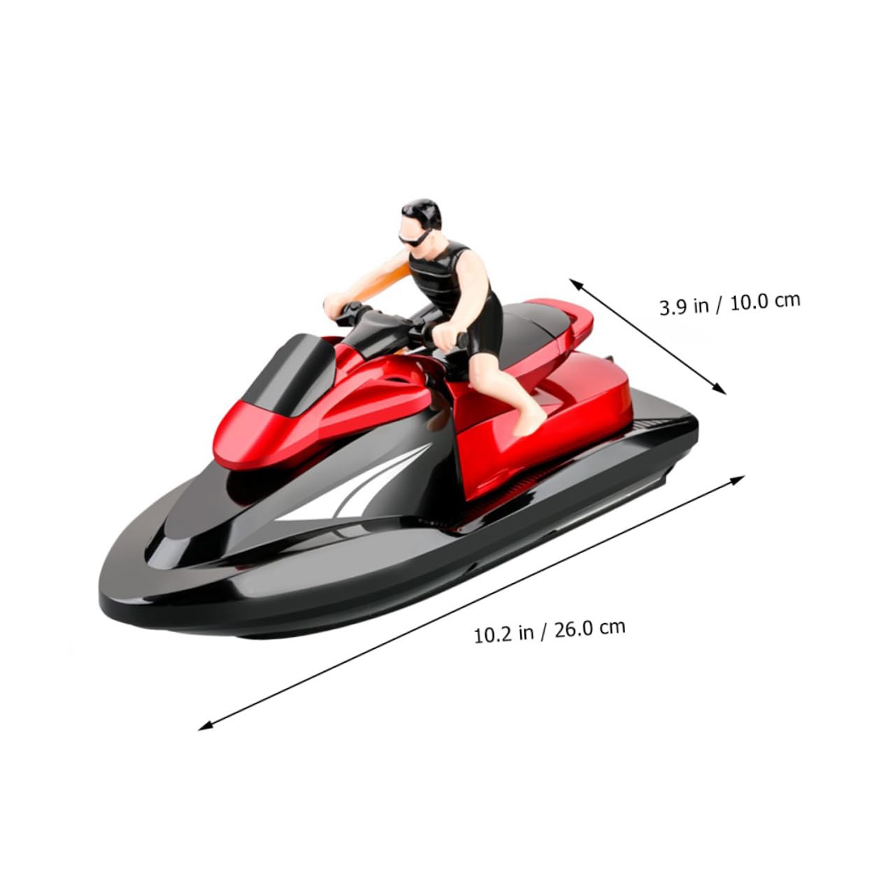 Abaodam Barco RC Rápido 2, 4 GHz 1 Pieza Abs Rojo Juguete Teledirigido