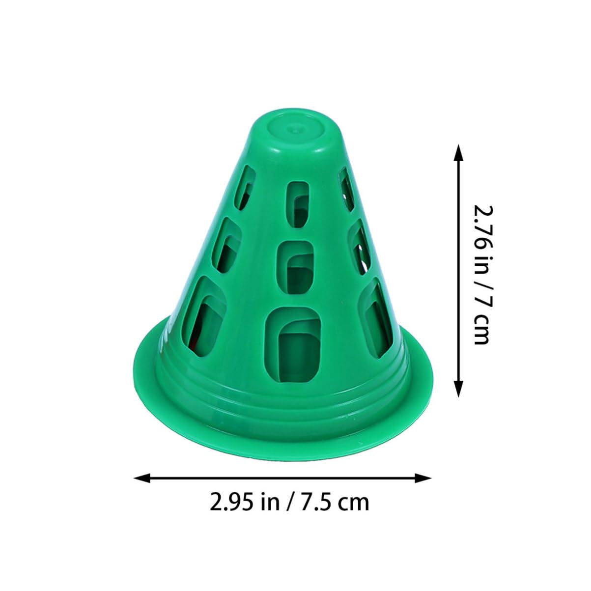 KICHOUSE 25Pcs Thickened Multi Purpose Windproof Plastic Cones for Sports Training for Soccer Roller Skating Football and Basketball Each