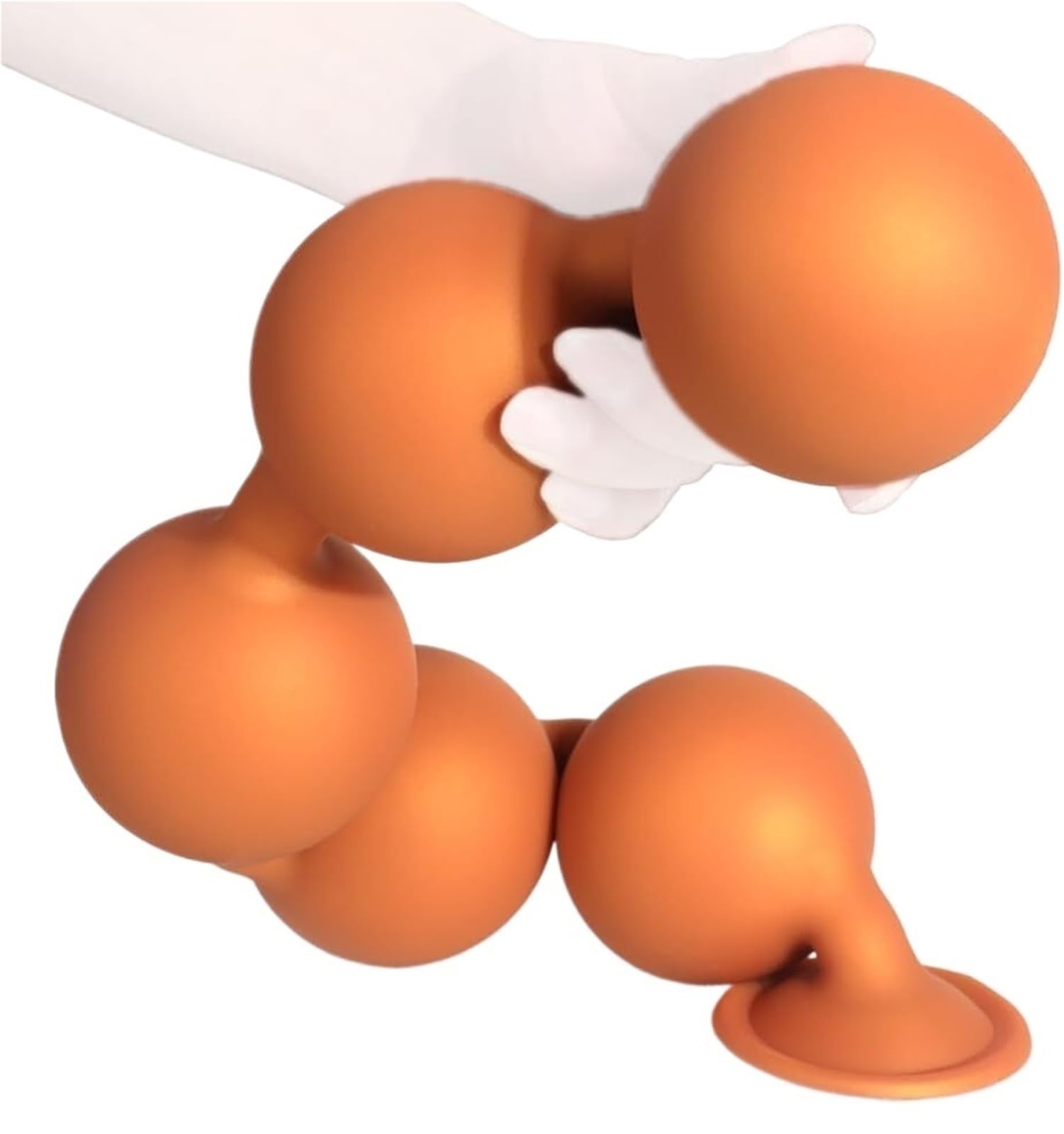Perle Anali In Silicone Dorato XXL Dildo Anale Enorme Con Catena Anale Dildo Anale Per Donne E Uomini Plug Anale Con Ventosa Giocattolo Sessuale Dilatatore Anale