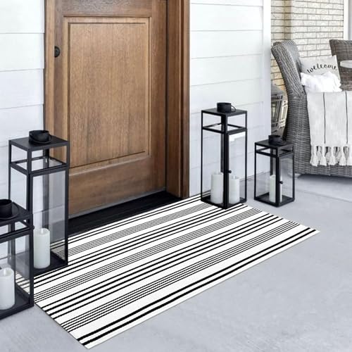 Tapete Decorativo Blanco y Negro 2 x 4.3 pies