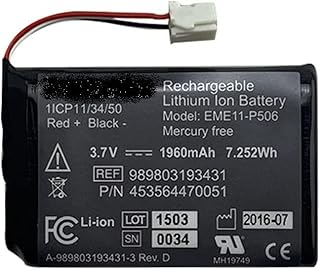 EME11-P506 for P hi.li ps Mercury Free Blood Pressure Moni tor Battery REF 989803193431 3.7V 1960mAh Li-Ion Battery