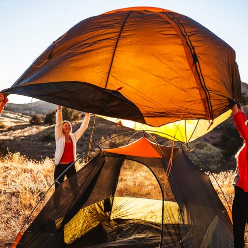 Kelty Grand Mesa 4P Backpacking Tent – 3 Season 4 Person Camping, Backpacking, Thru Hiking Shelter, Aluminum Pole Frame, Single Door + Vestibule, Designed in Colorado, 2024 Model (4P)