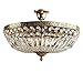 Produktbild Kristall Deckenleuchte,Kristall Deckenlampe, SCHÖNBRUNN Antik Gold Ø45cm 6 Flammig gefertigt aus geschliffenen Kristallen PGA Lights®