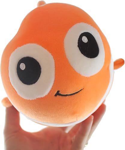 Miniatura 2 de Curious Minds Busy Bags Juguete de peluche de pez payaso gordito, animal suave y esponjoso, peluche de peluche