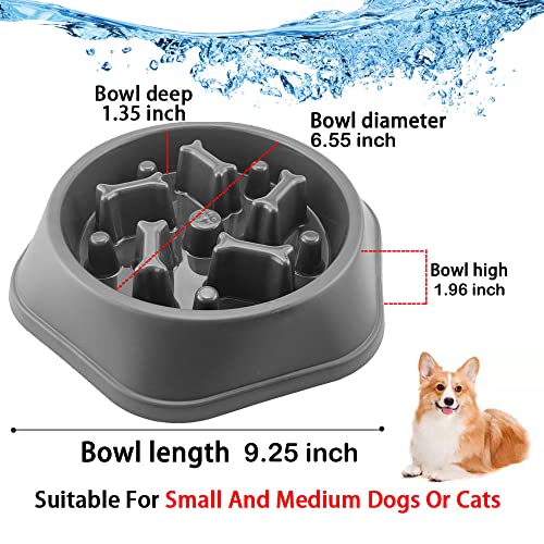 CAISHOW Slow Feeder Dog Bowl Anti Gulping Healthy Eating Interactive Bloat Stop Fun Alternative Non Slip Dog Slow Food… - Image 3