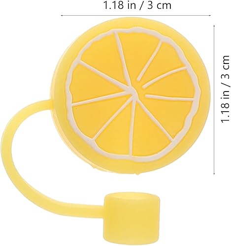 Miniatura 6 de Healifty Tapones de paja para vasos, paquete de 8 tapas reutilizables de silicona para popotes de 0.315 a 0.315 pulgadas