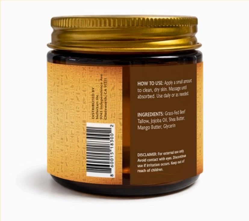 Nefertari Whipped Beef Tallow Moisturizer with Honey