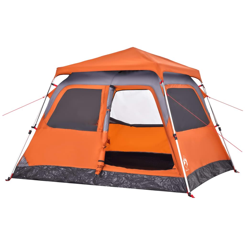Tenda Familiare 6 Persone Verde Cupola Impermeabile