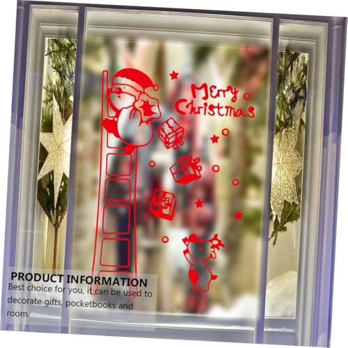 Sticker de pared Santa Claus Navidad 70x50cm PVC miniatura 7